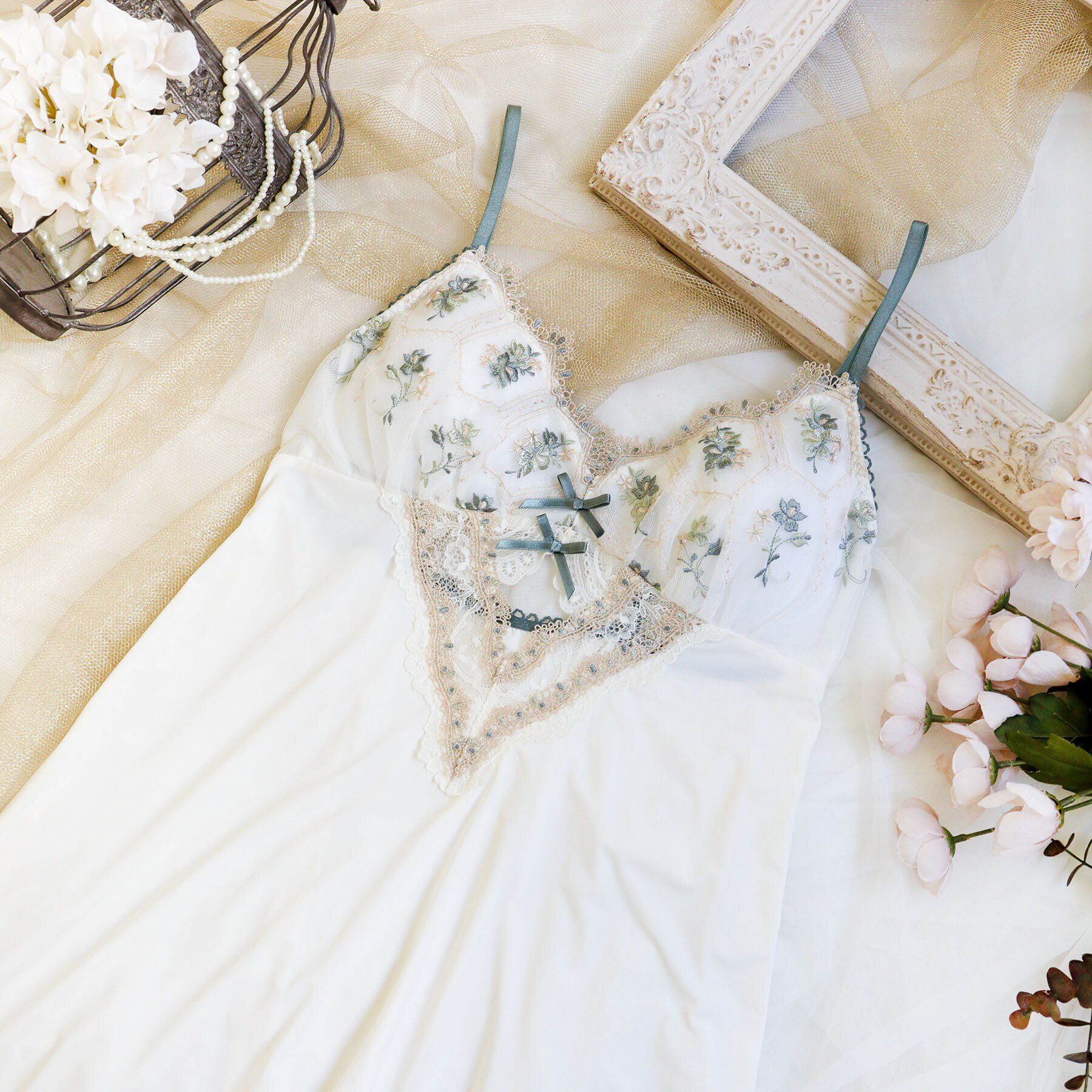 Risa Magli「シーラ カップ付スリップ」|キャミソール|