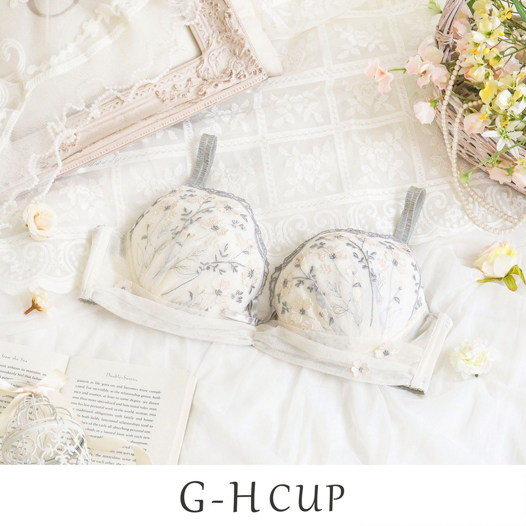 Risa Magli「ラーレ ブラジャー (G-H) ＜Glamor Bra／サイドすっきりタイプ＞」|インナー|アイボリー(004)