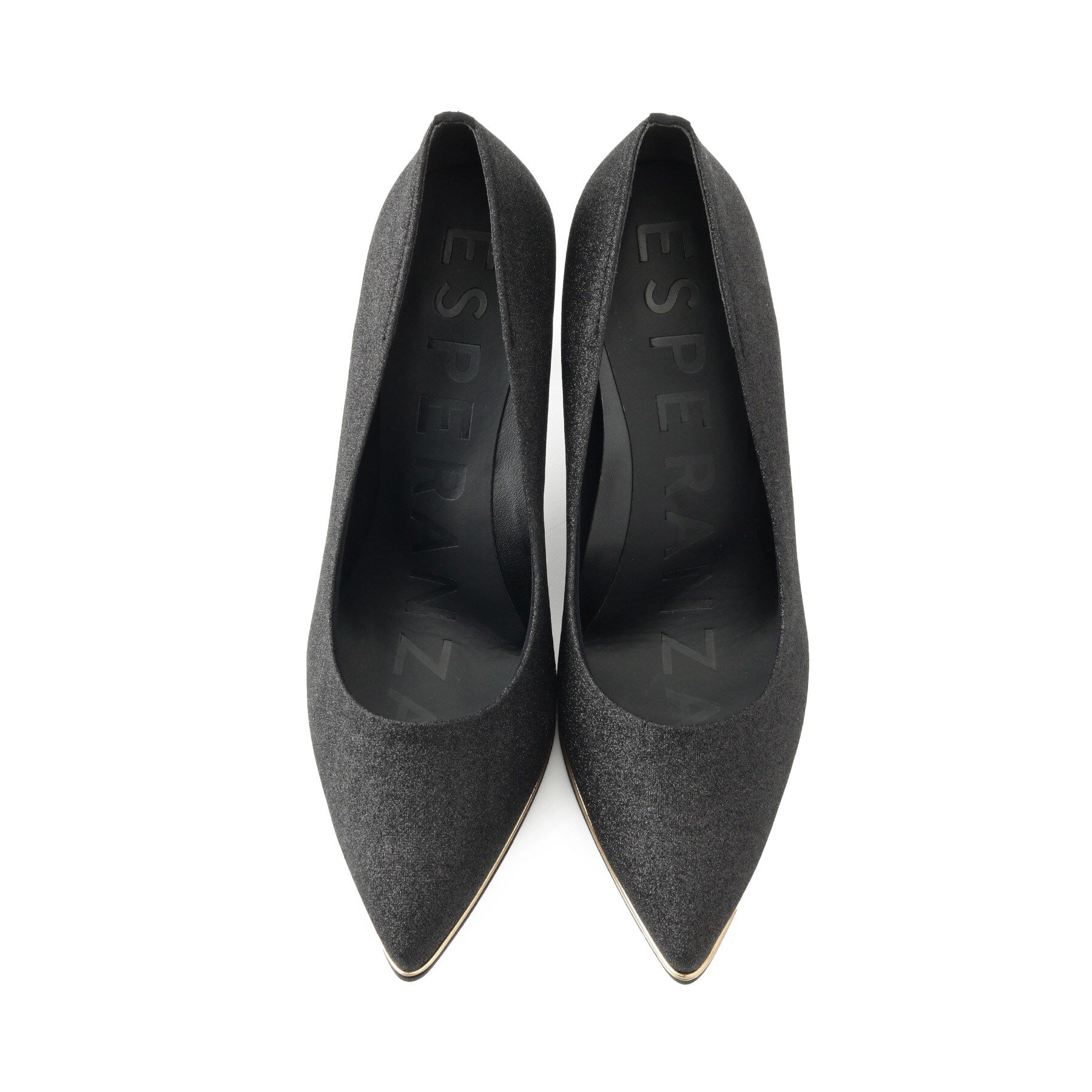 ESPERANZA「【12時間パンプス】約8.5㎝／ラメ素材　歩きやすくて疲れにくい」|パンプス|