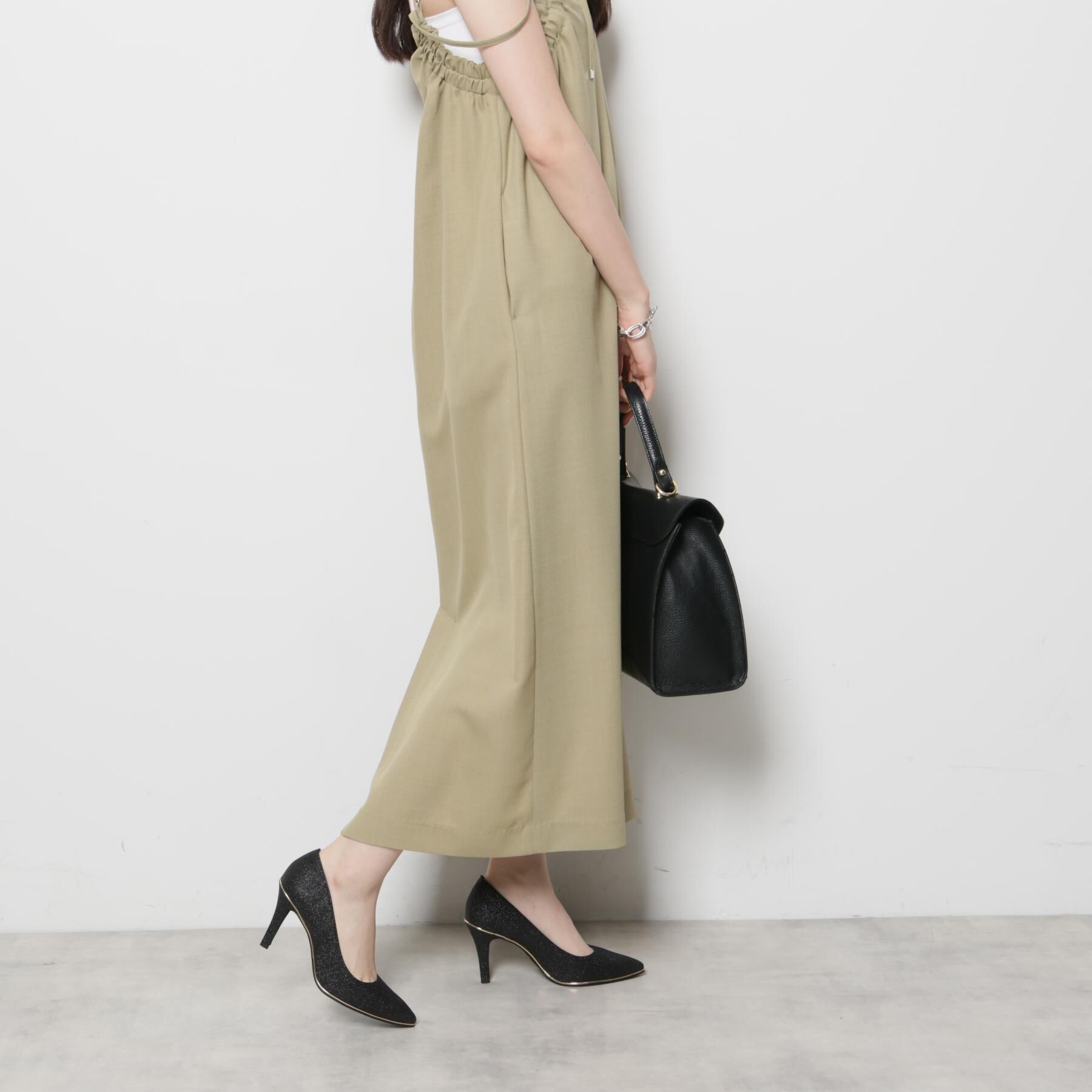 ESPERANZA「【12時間パンプス】約8.5㎝／ラメ素材　歩きやすくて疲れにくい」|パンプス|