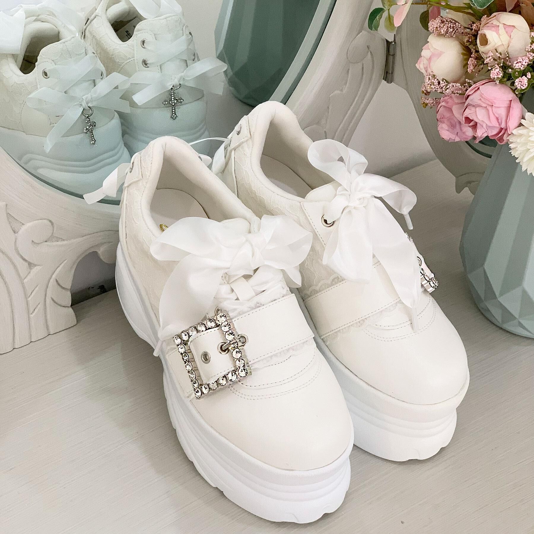 csT&P「夢見る厚底十字架キラキラスニーカー」|スニーカー|