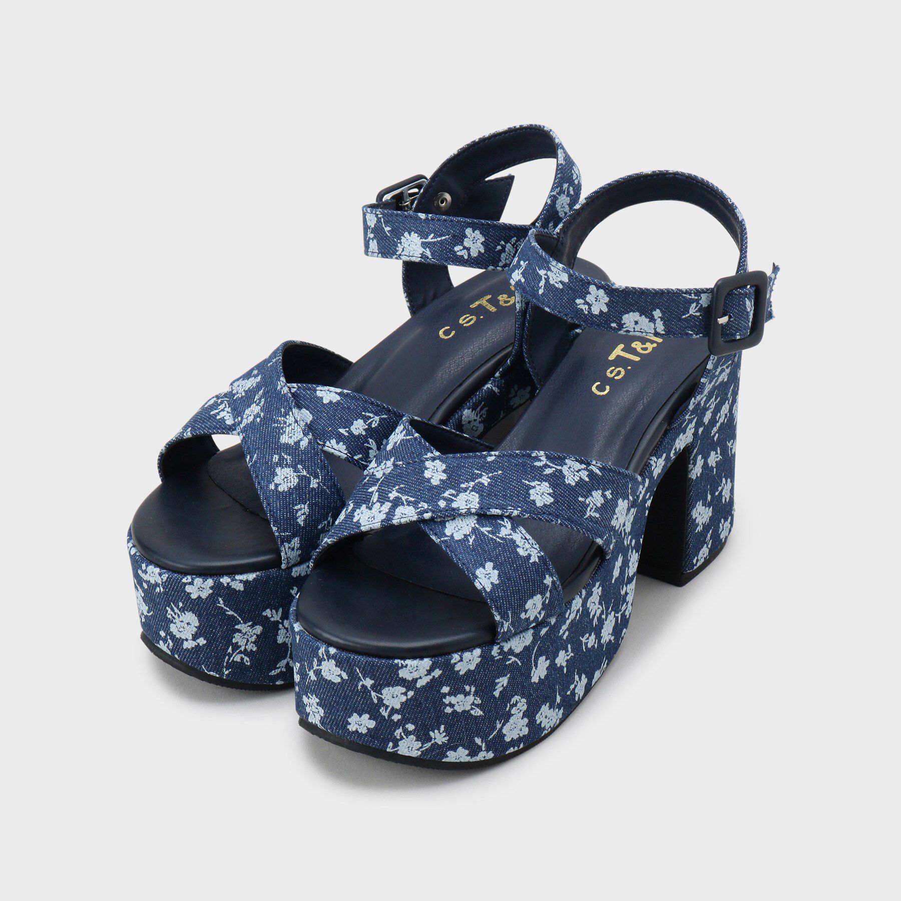 csT&P「厚底クロスサンダル」|サンダル|