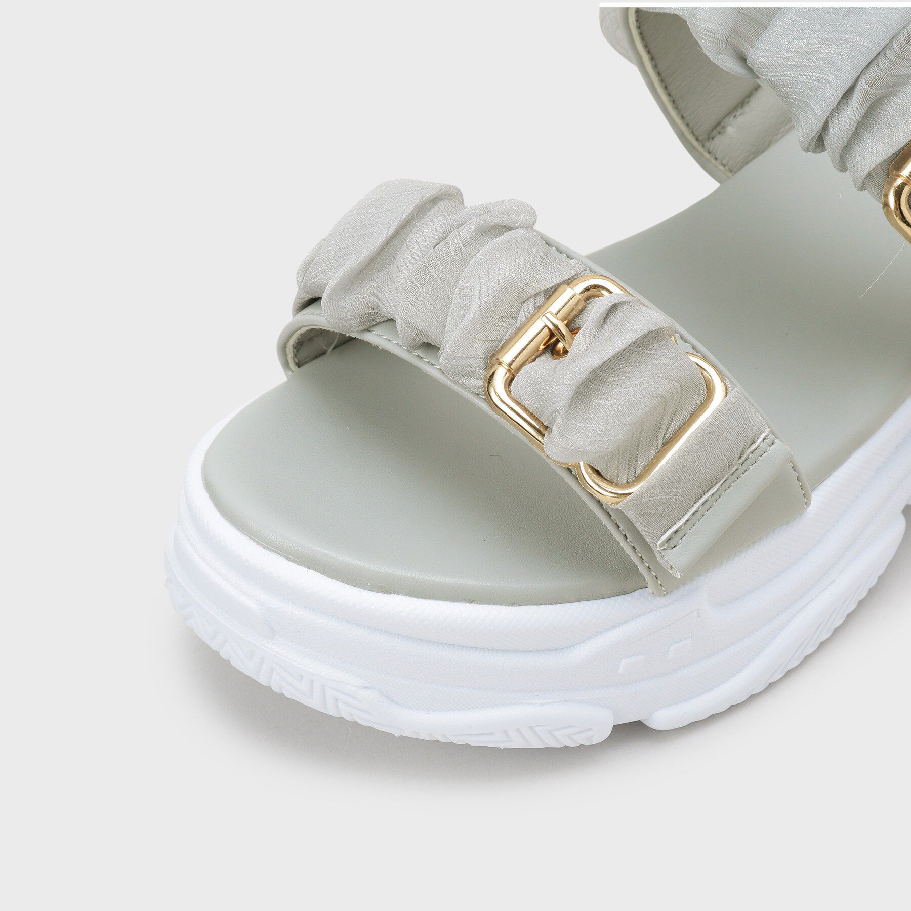 csT&P「サテンギャザーベルトサンダル」|サンダル|