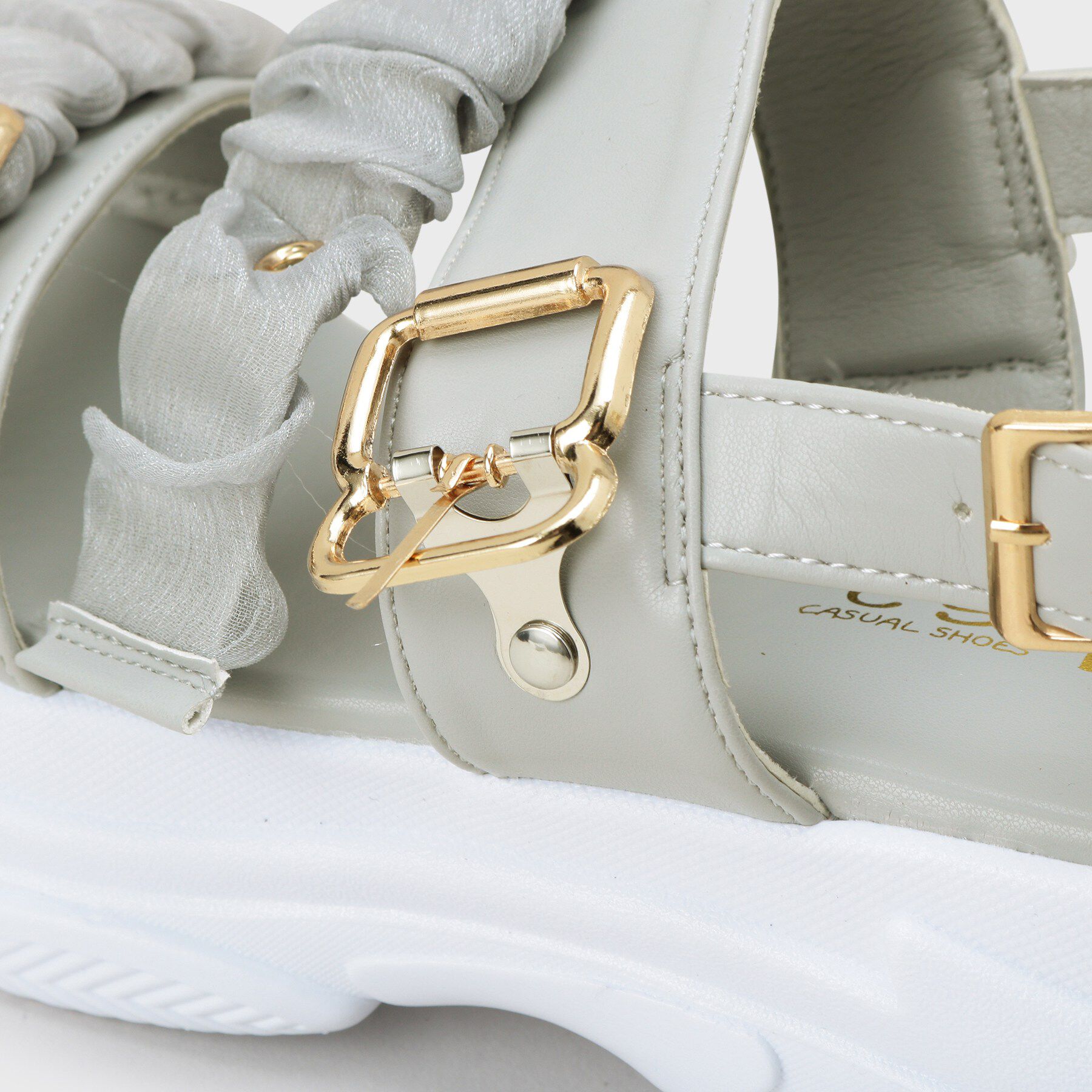 csT&P「サテンギャザーベルトサンダル」|サンダル|