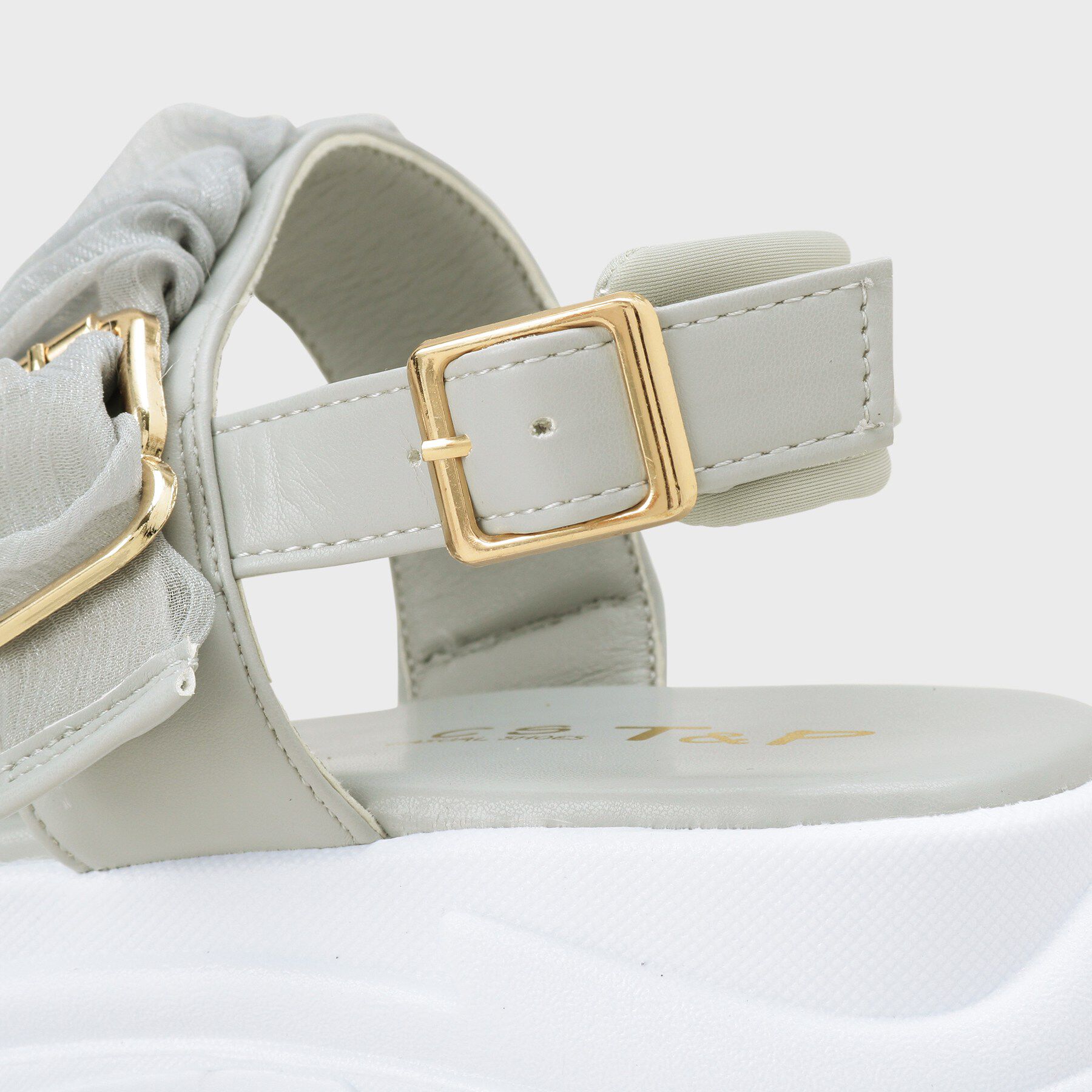 csT&P「サテンギャザーベルトサンダル」|サンダル|