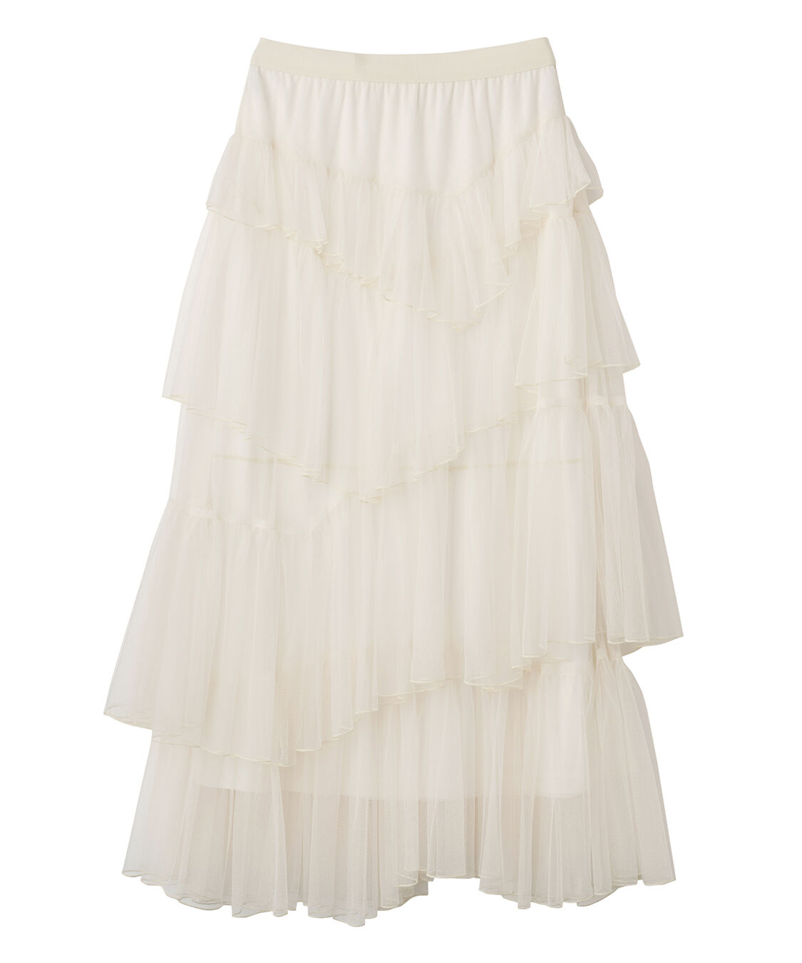 COCO DEAL「ティアードギャザーチュールスカート」|スカート|オフ