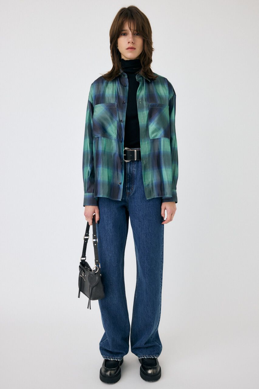 MOUSSY「MIX CHECK ルーズシャツ」|シャツ・ブラウス|