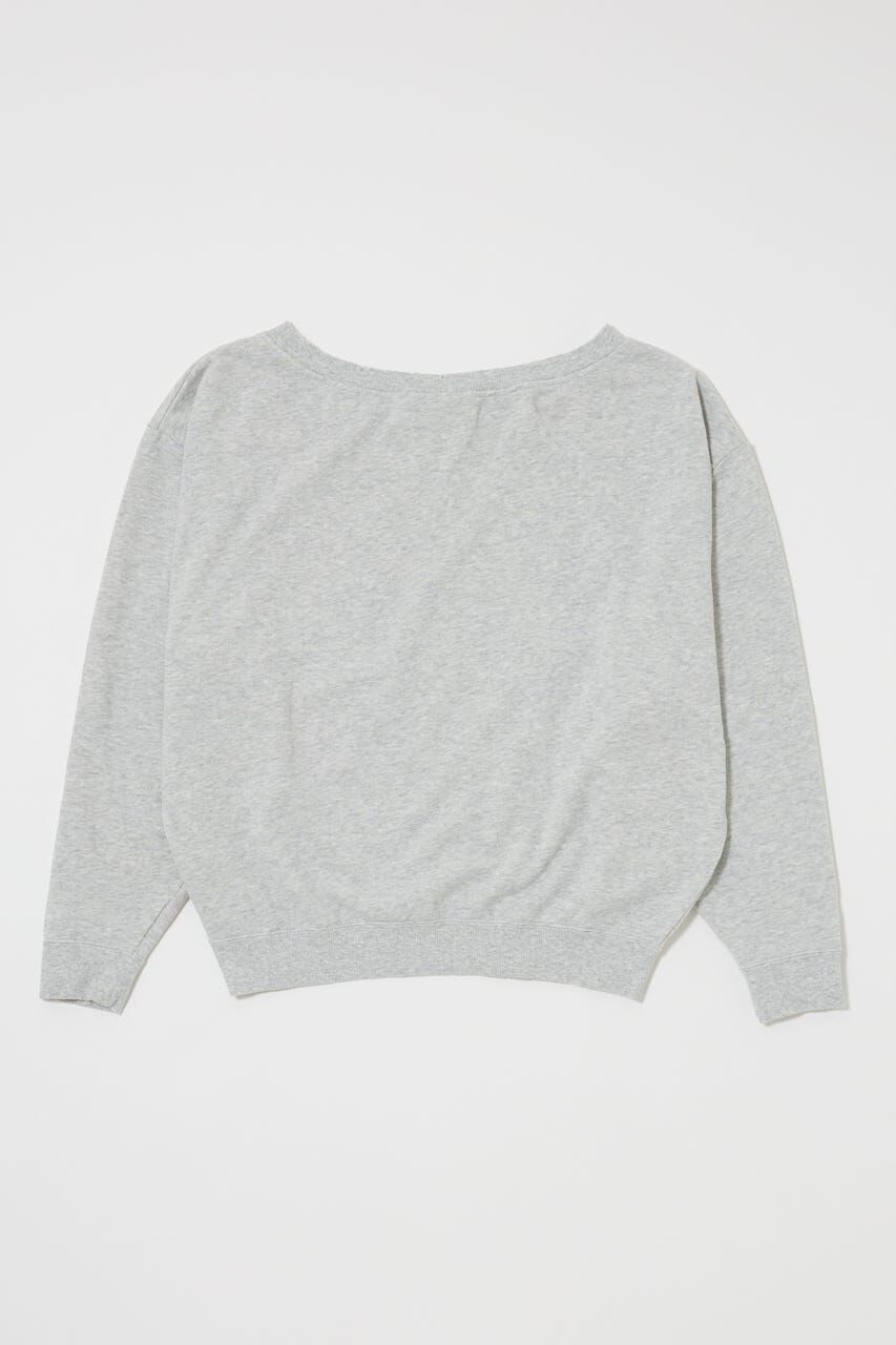 MOUSSY「OFF SHOULDER LOGO SWEAT プルオーバー」|パーカー|