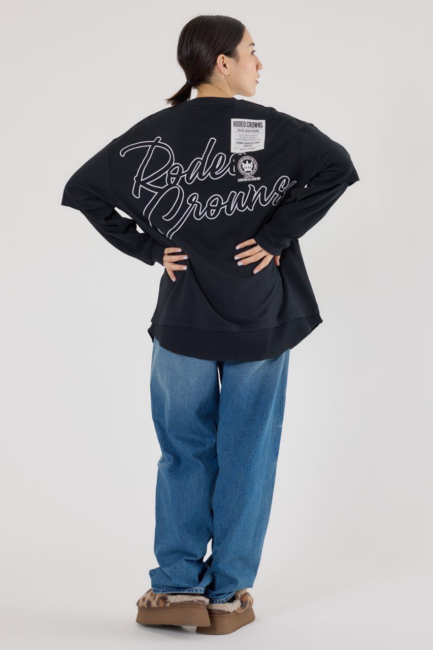 RODEO CROWNS「ルーズレイヤードライクスウェットトップス」|Tシャツ・カットソー|