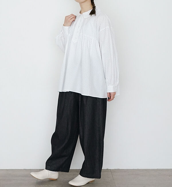 オオカミとフクロウ「オオカミと雨色のしずくに」|シャツ・ブラウス|