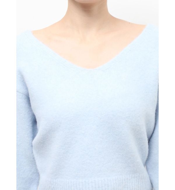 RESEXXY「Vネッククロップドニットプルオーバー」|ニット・セーター|