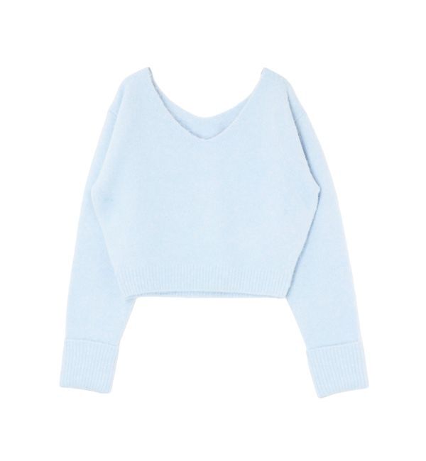 RESEXXY「Vネッククロップドニットプルオーバー」|ニット・セーター|
