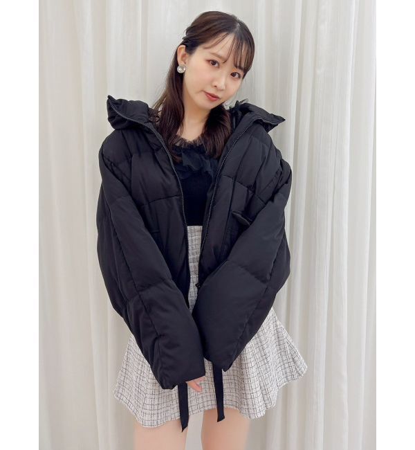 dazzlin「スタンドカラーボリュームダウン」|ダウン|ブラック