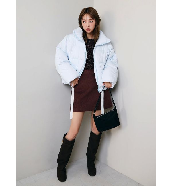 dazzlin「スタンドカラーボリュームダウン」|ダウン|