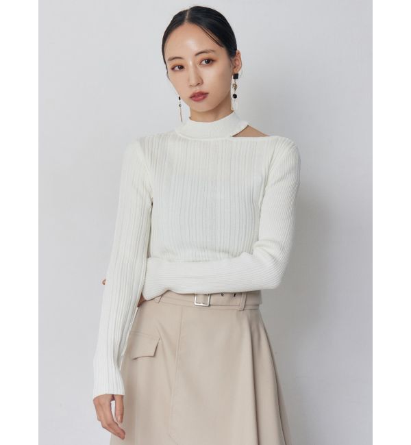 MURUA「チョーカーランダムリブニット」|ニット・セーター|