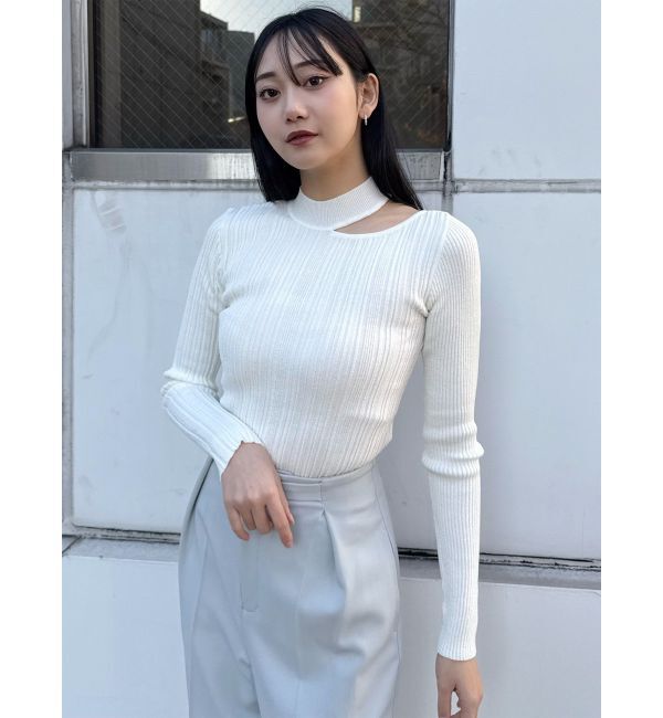 MURUA「チョーカーランダムリブニット」|ニット・セーター|