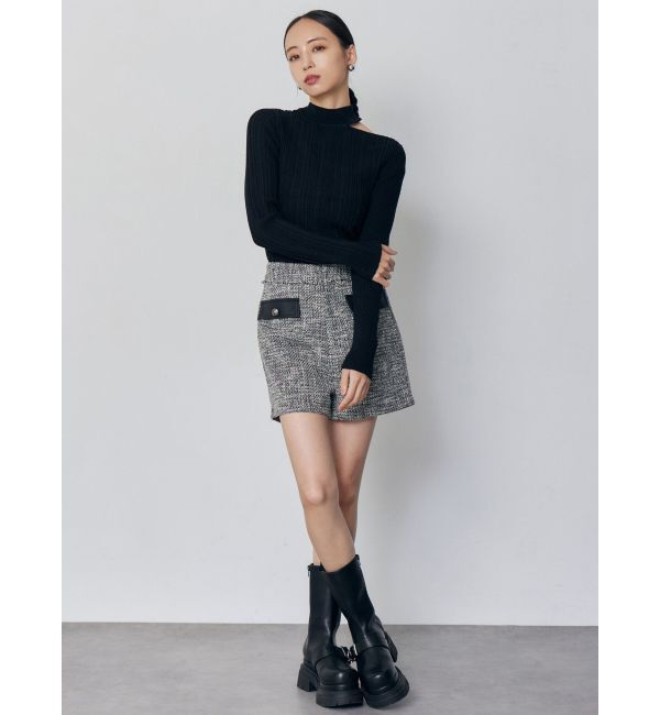 MURUA「チョーカーランダムリブニット」|ニット・セーター|