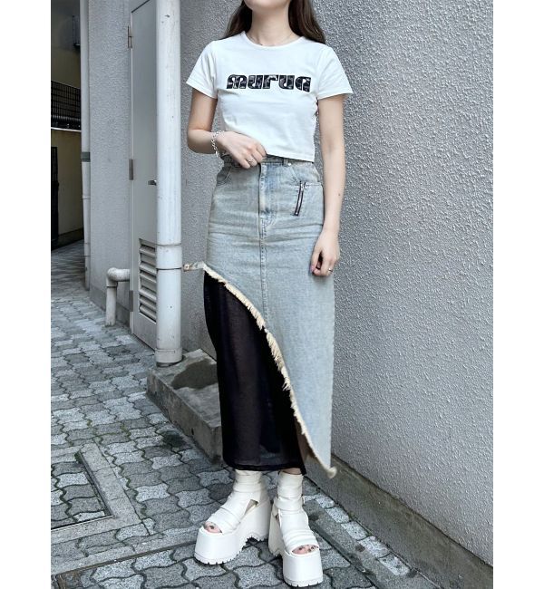 MURUA「パターンロゴパッチTシャツ」|Tシャツ・カットソー|