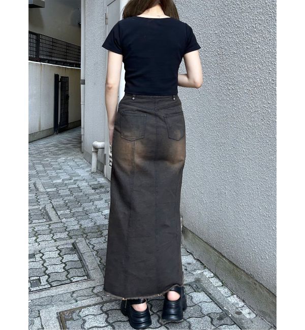 MURUA「ライティングロゴプレートTシャツ」|Tシャツ・カットソー|