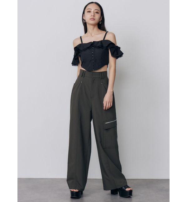 MURUA「ストラップオフショルダーブラウス」|シャツ・ブラウス|