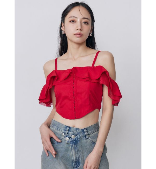 MURUA「ストラップオフショルダーブラウス」|シャツ・ブラウス|