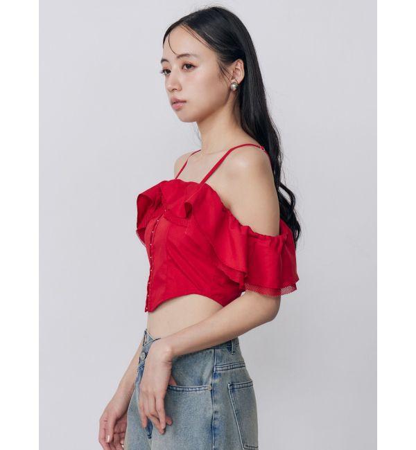 MURUA「ストラップオフショルダーブラウス」|シャツ・ブラウス|