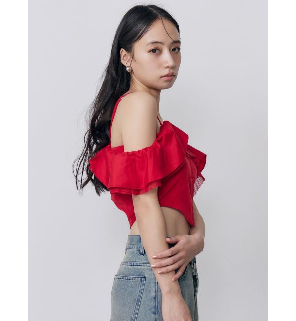 MURUA「ストラップオフショルダーブラウス」|シャツ・ブラウス|