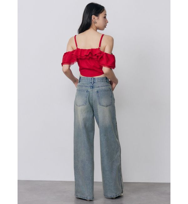 MURUA「ストラップオフショルダーブラウス」|シャツ・ブラウス|