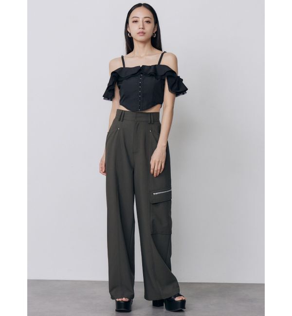 MURUA「ストラップオフショルダーブラウス」|シャツ・ブラウス|