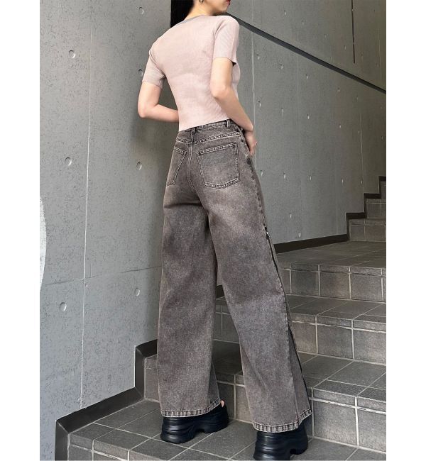 MURUA「リンガーロゴハーフニット」|ニット・セーター|