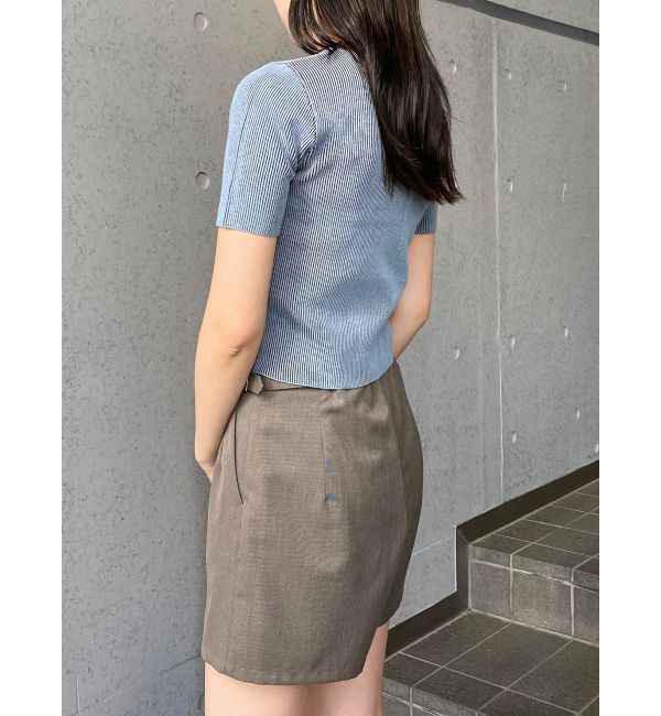 MURUA「リンガーロゴハーフニット」|ニット・セーター|