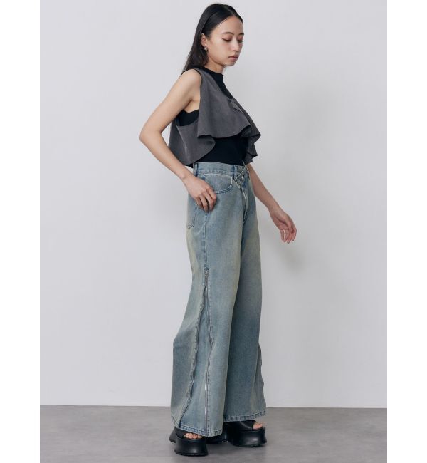 MURUA「ビスチェレイヤードニットタンク」|タンクトップ|