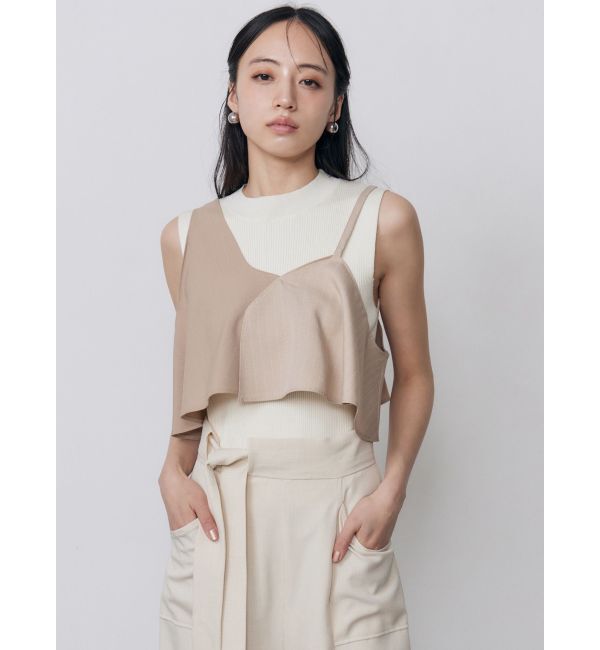 MURUA「ビスチェレイヤードニットタンク」|タンクトップ|