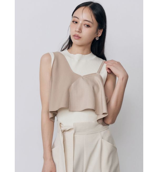 MURUA「ビスチェレイヤードニットタンク」|タンクトップ|