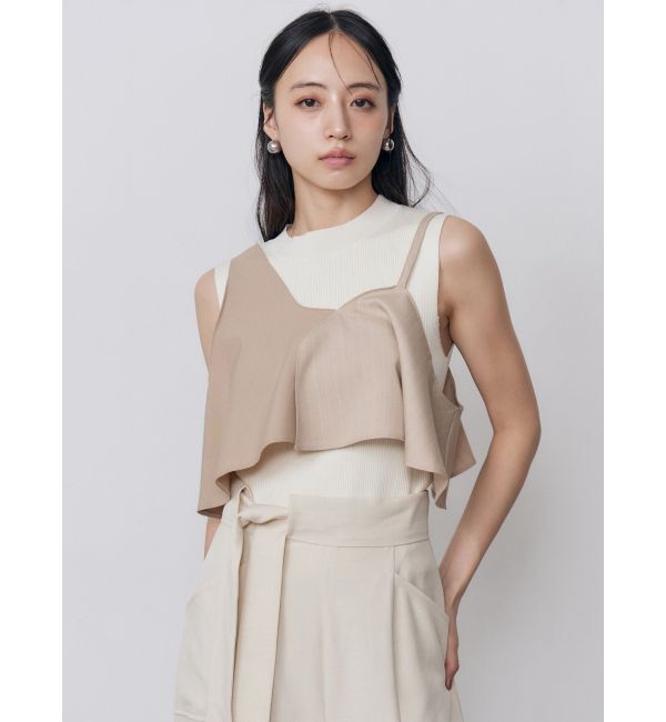 MURUA「ビスチェレイヤードニットタンク」|タンクトップ|