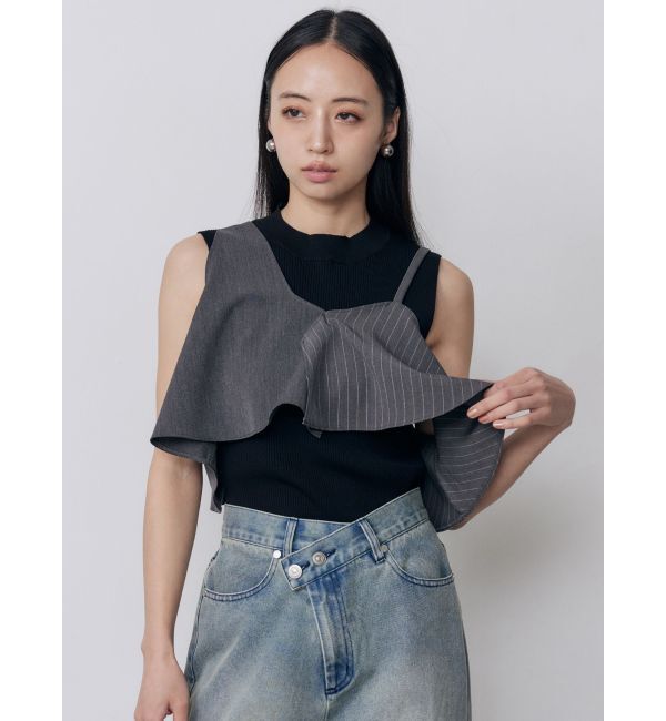 MURUA「ビスチェレイヤードニットタンク」|タンクトップ|