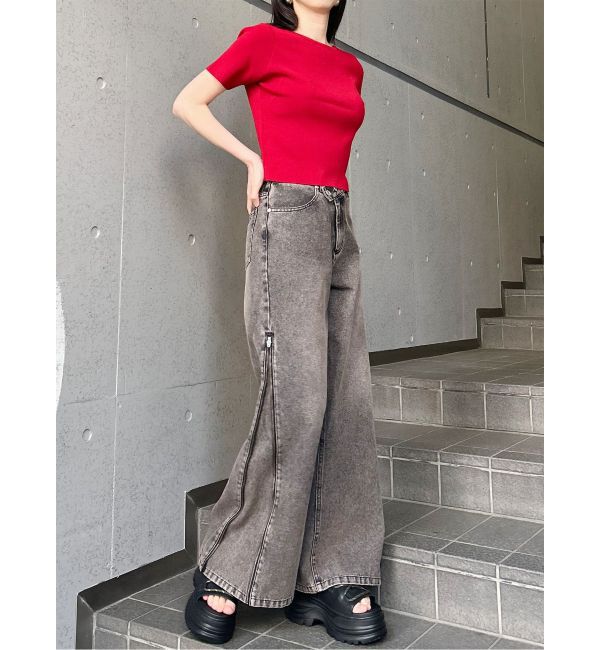 MURUA「デコルテオープンハーフニット【2WAY】」|ニット・セーター|