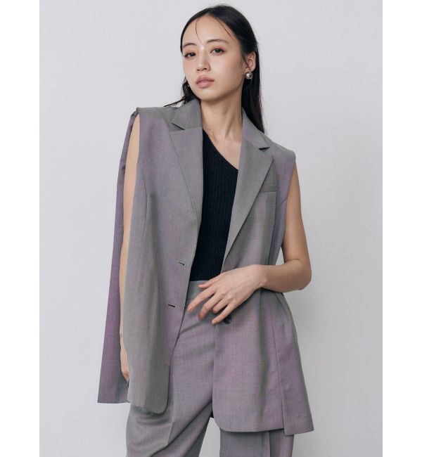 MURUA「カップ付きワンショルニットタンク」|タンクトップ|