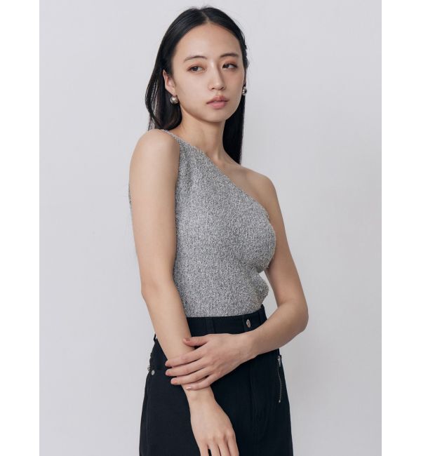 MURUA「カップ付きワンショルニットタンク」|タンクトップ|