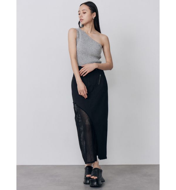 MURUA「カップ付きワンショルニットタンク」|タンクトップ|