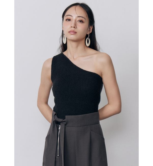 MURUA「カップ付きワンショルニットタンク」|タンクトップ|
