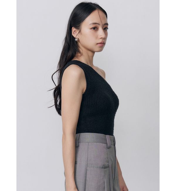 MURUA「カップ付きワンショルニットタンク」|タンクトップ|