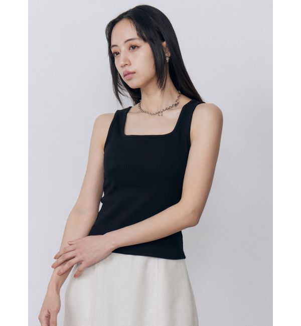 MURUA「カップ付きバックレースアップテレコタンク」|タンクトップ|