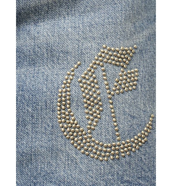 EVRIS「ワンポイントスタッズデニムミニスカート【セットアップ着用可能】」|スカート|