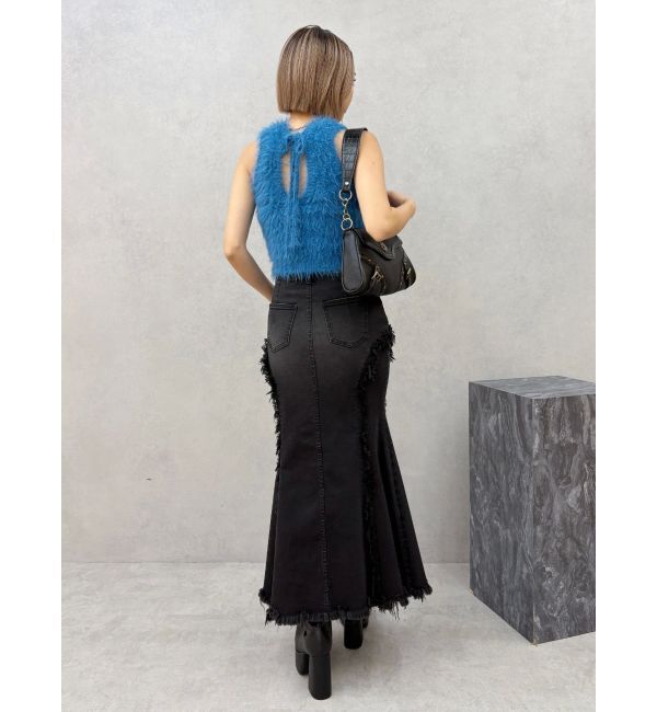 EVRIS「ファンシーヤーンノースリニットトップス」|タンクトップ|