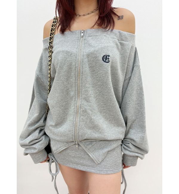 EVRIS「サイドギャザースウェットミニスカート【セットアップ着用可能】」|スカート|