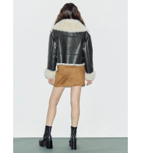 EVRIS「ダブルバックルベルトミニスカート」|スカート|