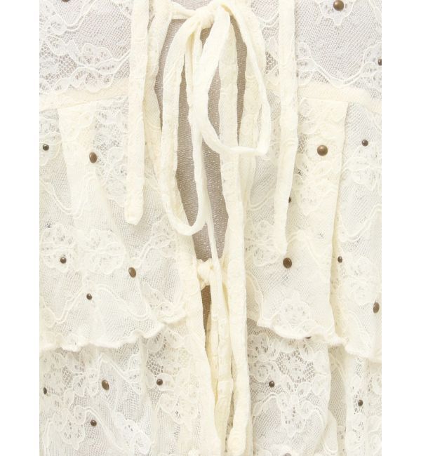 EVRIS「スタッズレースリボンシャツ」|シャツ・ブラウス|