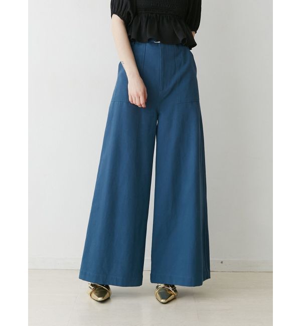 jouetie「スーパーハイウエストワイドパンツ」|その他|ブルー