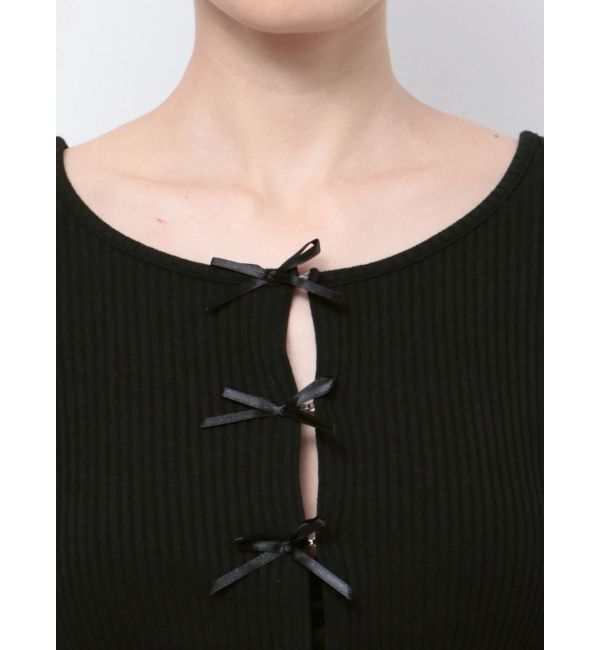 GYDA「2WAYリボンテレコトップス」|Tシャツ・カットソー|